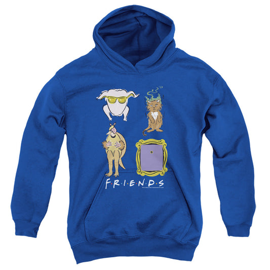 Friends Sybmols Kids Youth Hoodie Royal