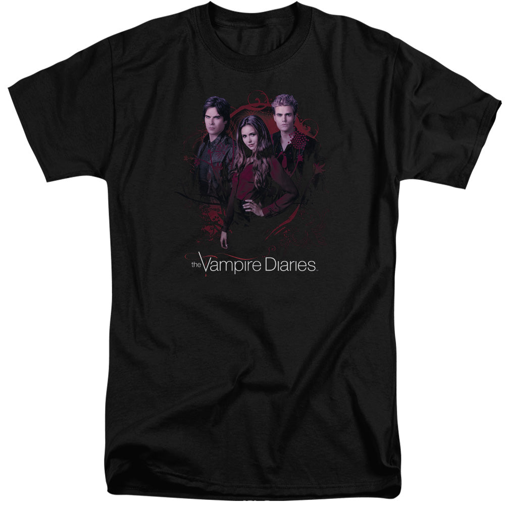 Vampire Diaries Company Of Three Mens Tall T Shirt Black Officially Licensed
