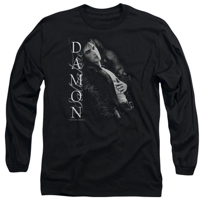 Vampire Diaries Besides Me Mens Long Sleeve Shirt Black Officially Licensed