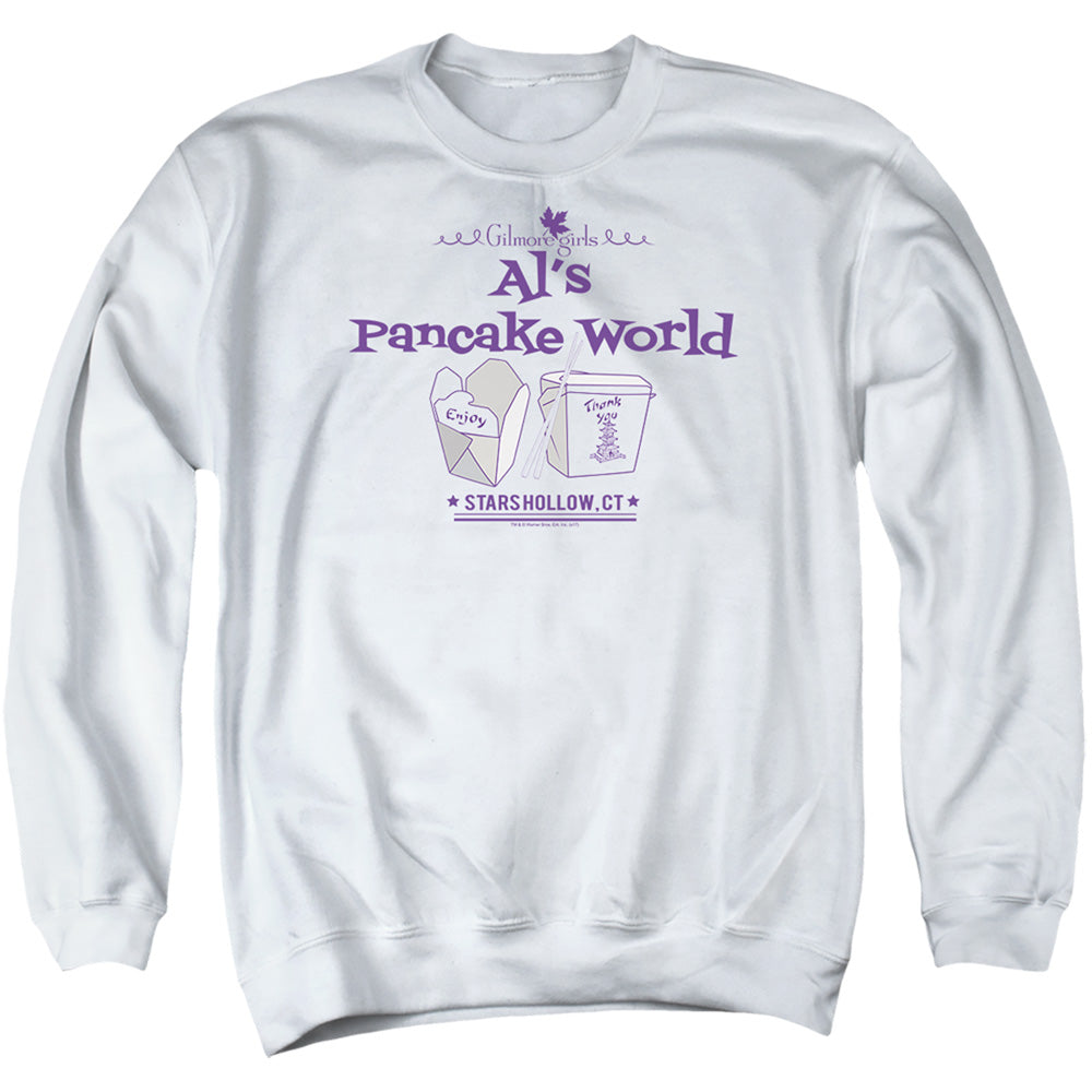 Gilmore Girls Als Pancake World Mens Crewneck Sweatshirt White