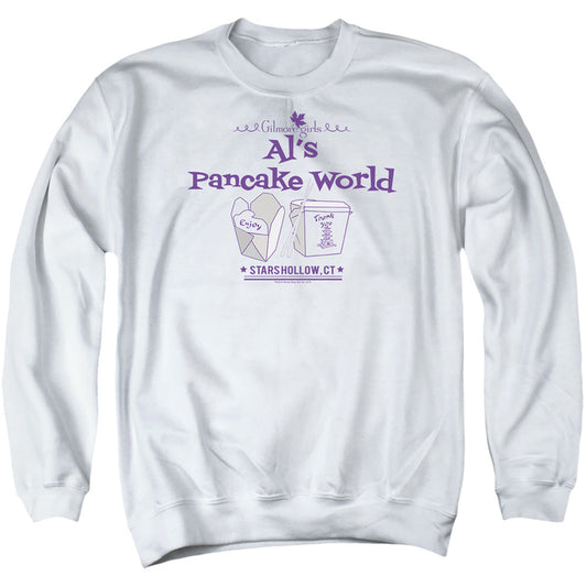 Gilmore Girls Als Pancake World Mens Crewneck Sweatshirt White