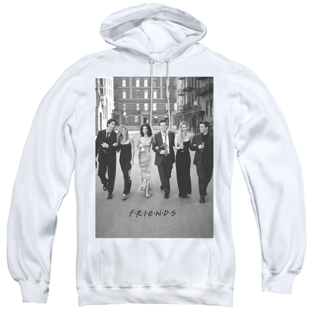 Friends Walk The Streets Mens Hoodie White