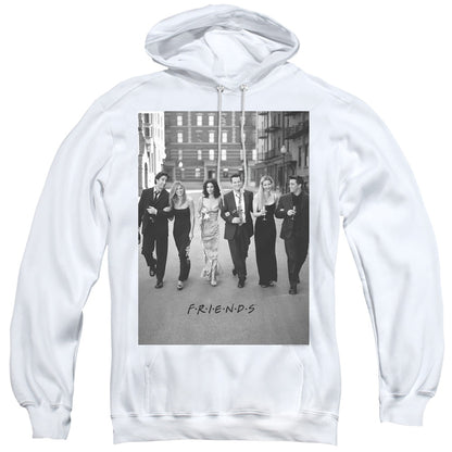 Friends Walk The Streets Mens Hoodie White