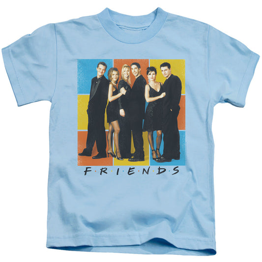 Friends Color Block Of Friends Juvenile Kids Youth T Shirt Light Blue