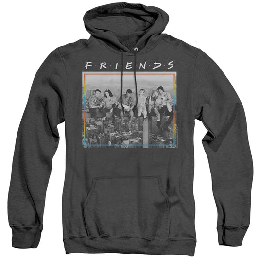 Friends Lunch Break Mens Heather Hoodie Black Officially Licensed