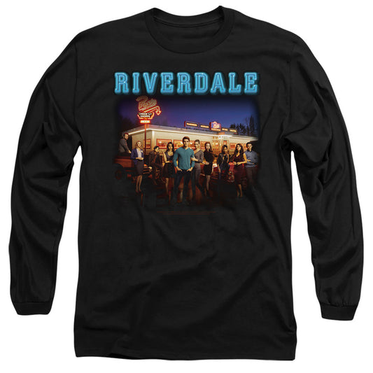 Riverdale Up At Pops Mens Long Sleeve Shirt Black Officially Licensed