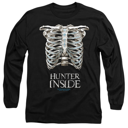 Supernatural Hunter Inside Mens Long Sleeve Shirt Black Officially Licensed