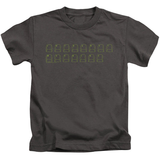 Big Bang Theory Intranet Machine Juvenile Kids Youth T Shirt Charcoal