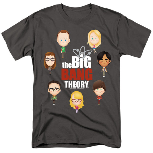 Big Bang Theory Emojis Mens T Shirt Charcoal Officially Licensed