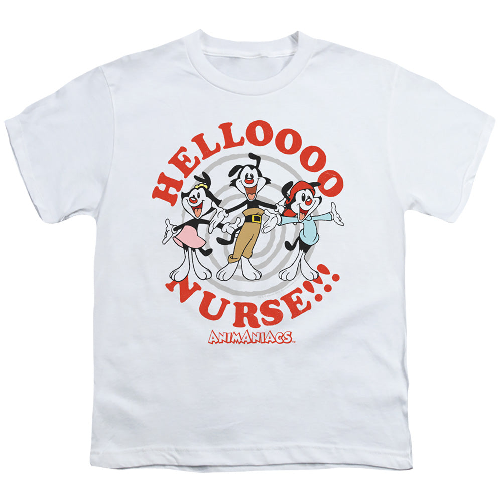Animaniacs Hello Nurse Kids Youth T Shirt White Officially Licensed
