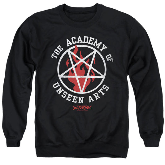 Chilling Adventures Of Sabrina Academy Of Unseen Arts Mens Crewneck Sweatshirt Black Officially Licensed