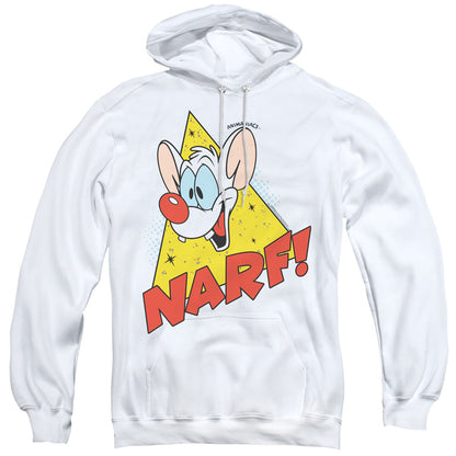 Pinky And The Brain Narf Mens Hoodie White Officially Licensed