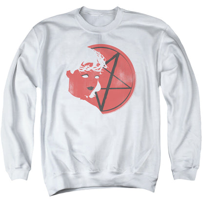Chilling Adventures Of Sabrina Herald Sabrina Mens Crewneck Sweatshirt White Officially Licensed