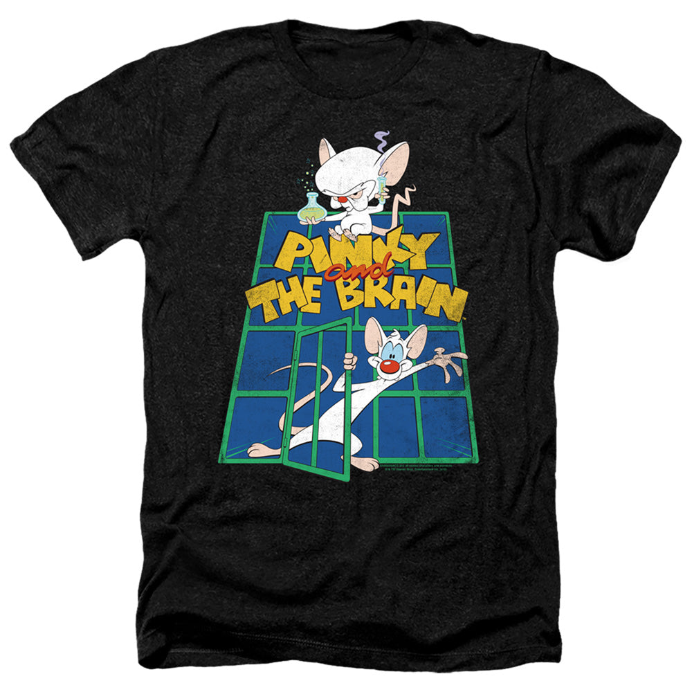 Pinky And The Brain Ol Standard Heather Mens T Shirt Black Officially Licensed