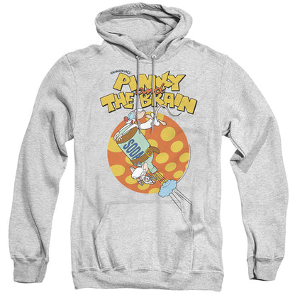Pinky And The Brain Soda Mens Hoodie Athletic Heather Officially Licensed