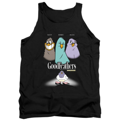 Animaniacs Goodfeathers Mens Tank Top Shirt Black Officially Licensed