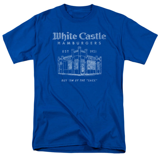 White Castle By The Sack Mens T Shirt Royal Blue Officially Licensed