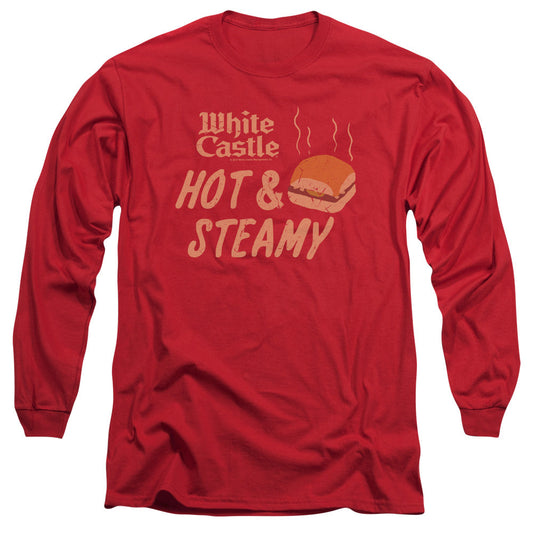 White Castle Hot & Steamymens Long Sleeve Shirt Red