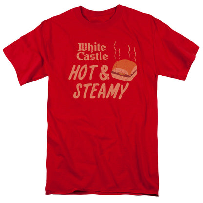 White Castle Hot & Steamy Mens T Shirt Red Officially Licensed