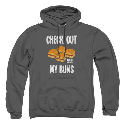 White Castle My Buns Mens Hoodie Charcoal
