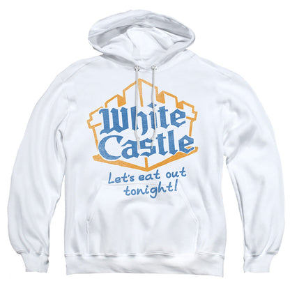 White Castle Lets Eat Mens Hoodie White Officially Licensed