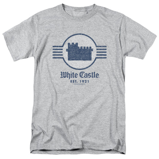 White Castle Emblem Mens T Shirt Athletic Heather Officially Licensed