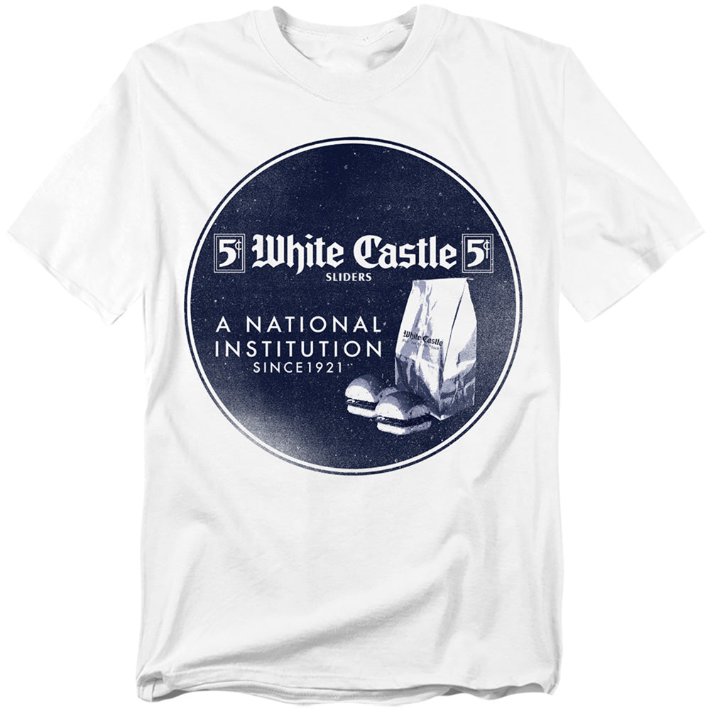White Castle National Institution Mens T Shirt White Officially Licensed