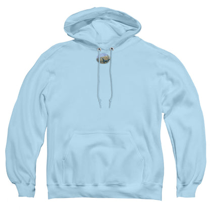 Wildlife Looking Back Mens Hoodie Light Blue