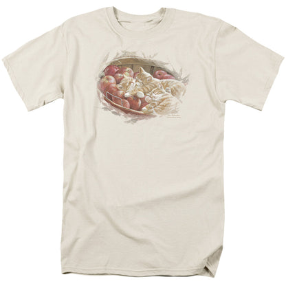 Wildlife Apples And Oranges Mens T Shirt Cream Officially Licensed