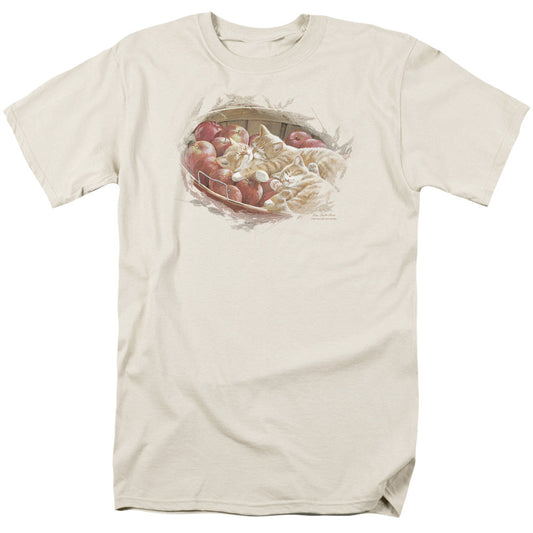 Wildlife Apples And Oranges Mens T Shirt Cream Officially Licensed