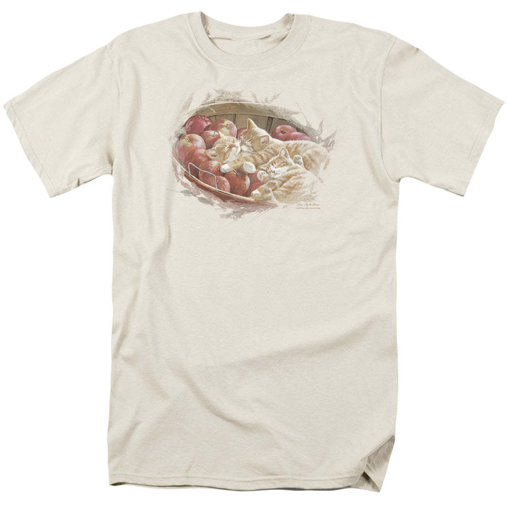 Wildlife Apples And Oranges Mens T Shirt Cream Officially Licensed