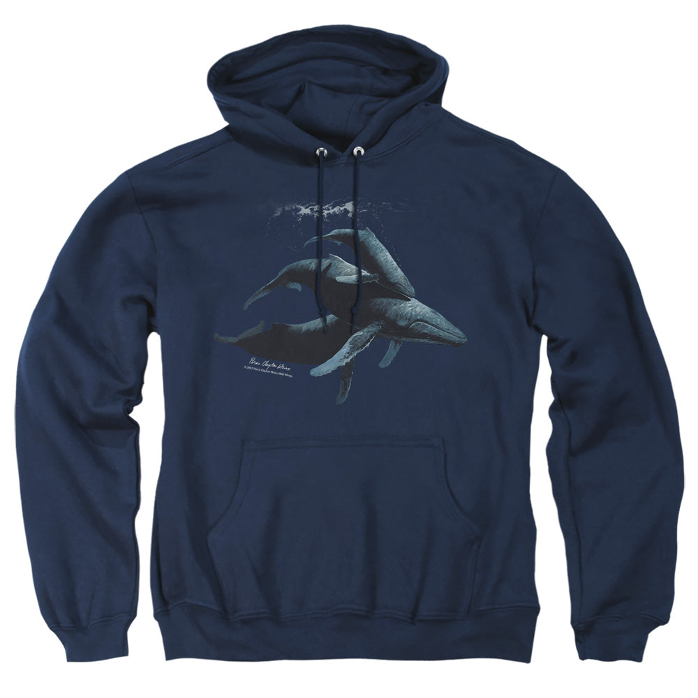 Wildlife Power&Grace Mens Hoodie Navy Officially Licensed