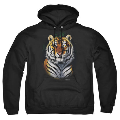 Wildlife Jungle Fire Mens Hoodie Black