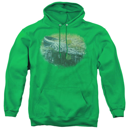 Wildlife The Waters Fine Mens Hoodie Kelly Green