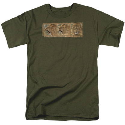 Wildlife Mood Swing Mens T Shirt Military Green Officially Licensed