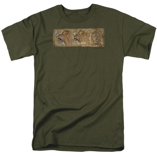 Wildlife Mood Swing Mens T Shirt Military Green Officially Licensed