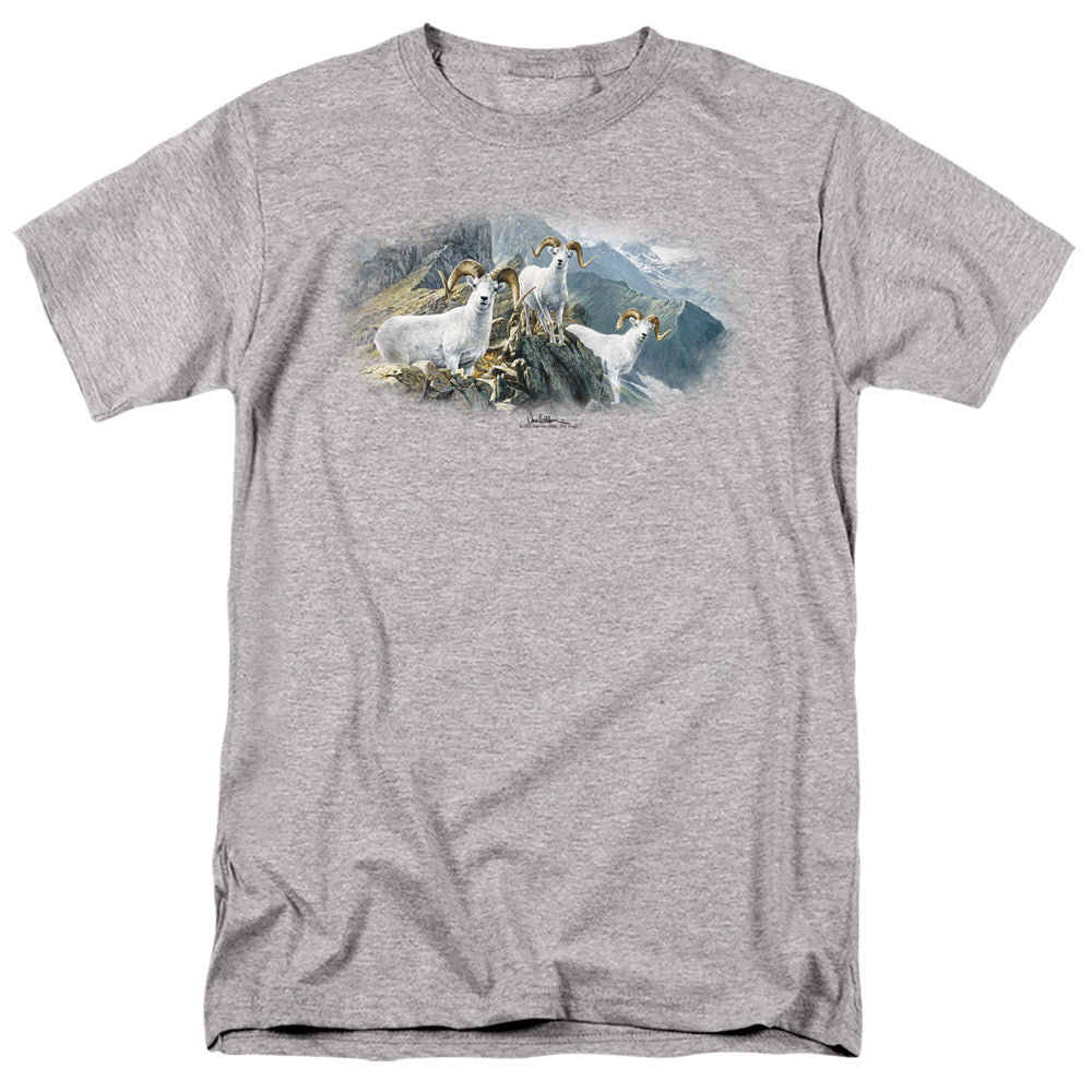 Wildlife High Trails Dall Sheep Mens T Shirt Athletic Heather Officially Licensed