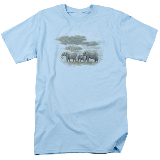 Wildlife Heart Of Africa Mens T Shirt Light Blue Officially Licensed