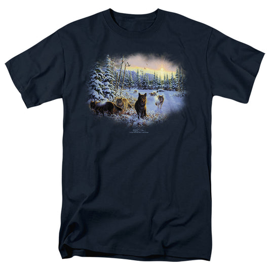 Wildlife Hunters Moon The Spoils Mens T Shirt Navy Officially Licensed