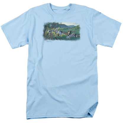 Wildlife Gods Country Mens T Shirt Light Blue Officially Licensed