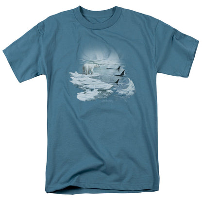 Wildlife Glaciers Egdge Mens T Shirt Slate Officially Licensed