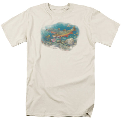 Wildlife Easy Pickings Trout Mens T Shirt Cream Officially Licensed