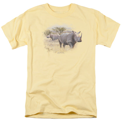 Wildlife Rhino Mens T Shirt Banana Officially Licensed