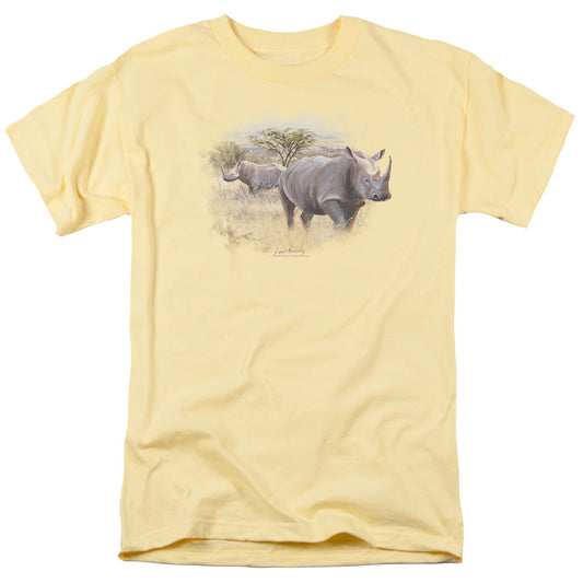 Wildlife Rhino Mens T Shirt Banana Officially Licensed