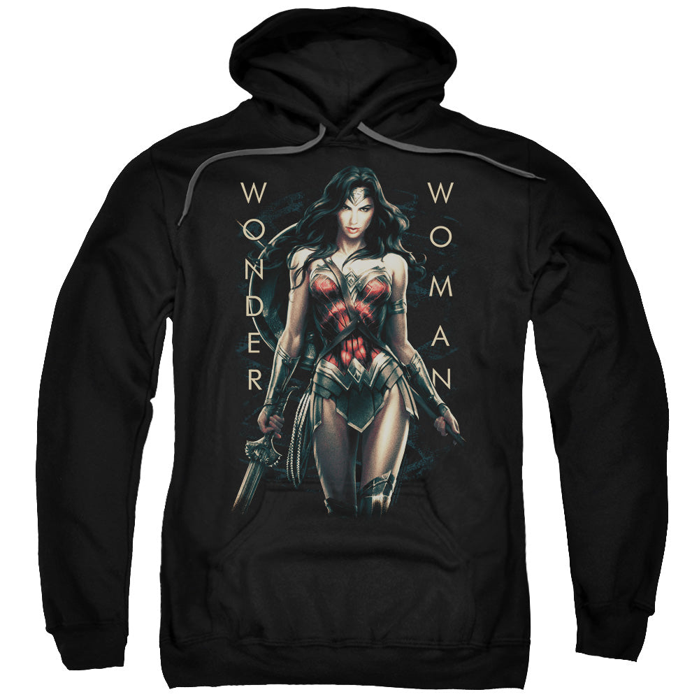 Wonder Woman Movie Armed And Dangerous Mens Hoodie Black Officially Licensed