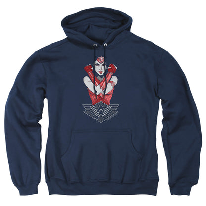 Wonder Woman Movie Amazon Mens Hoodie Navy Officially Licensed