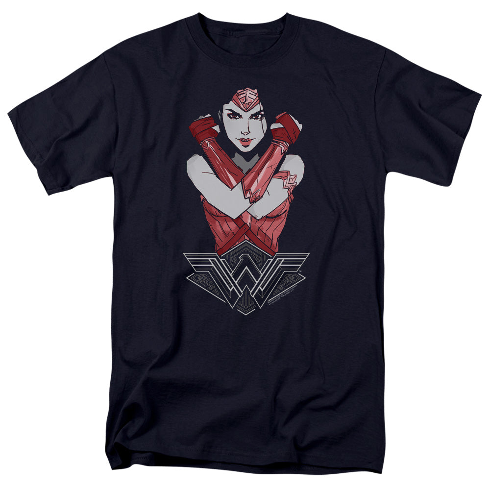 Wonder Woman Movie Amazon Mens T Shirt Navy Blue Officially Licensed