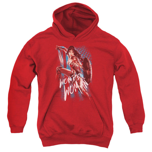 Wonder Woman Movie American Hero Kids Youth Hoodie Red Officially Licensed