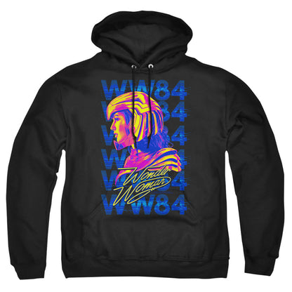 Wonder Woman 84 Ww84 Repeat Mens Hoodie Black Officially Licensed