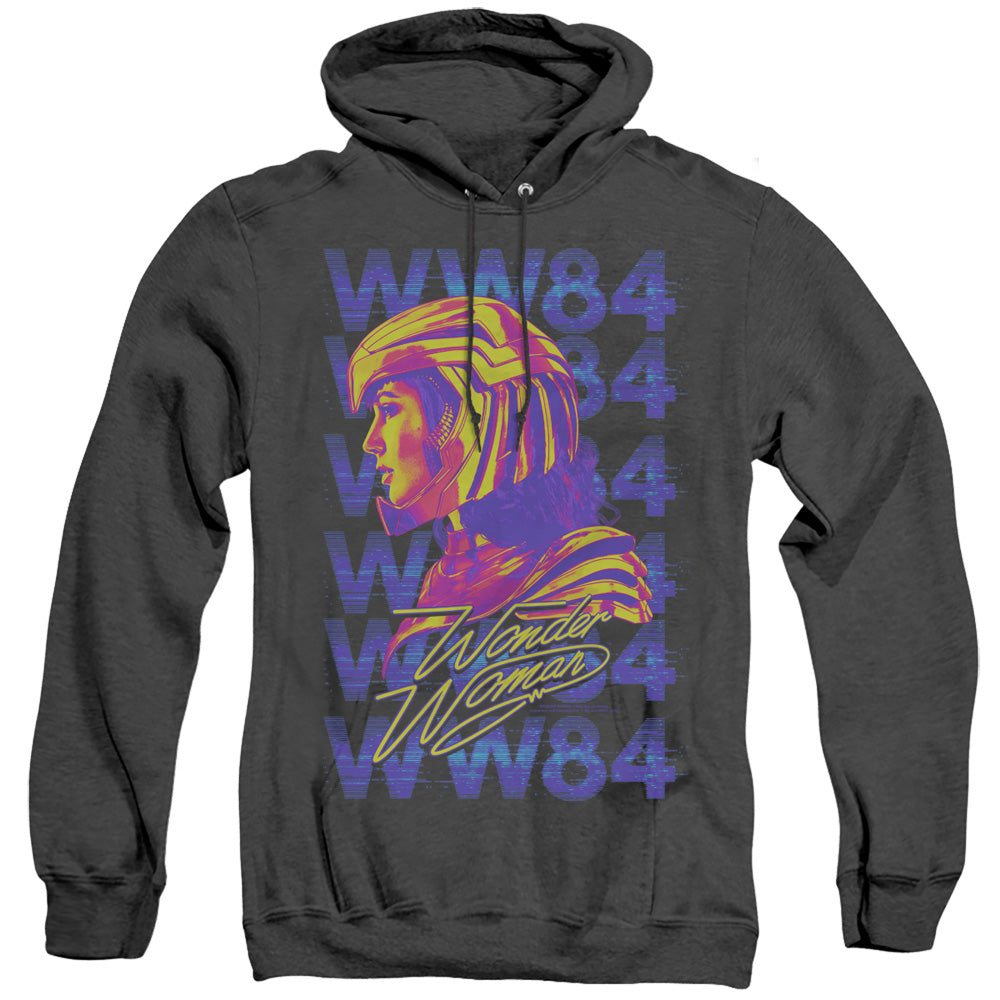 Wonder Woman 84 Ww84 Repeat Mens Heather Hoodie Black Officially Licensed
